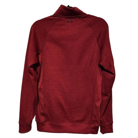 Under Armour ColdGear Storm Pullover Mens Small Loose Burgundy 1/2 Zip - Picture 4 of 14